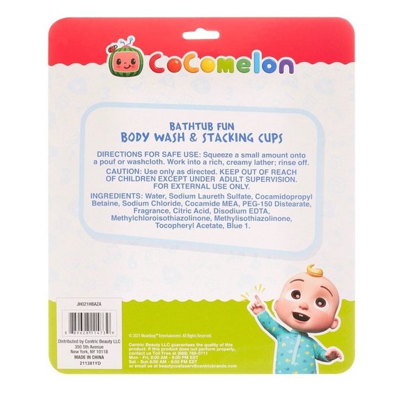 Cocomelon Bathtub Fun Body Wash and Stackable Cups - Picture 7 of 8